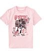 Color:Pink - Image 1 - Big Girls 7-16 Photo Logo Short Sleeve T-Shirt
