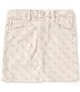 Color:Muted Stone - Image 1 - Big Girls 7-16 Printed Bull Denim Skirt