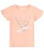 Color:Pink - Image 1 - Big Girls 7-16 Short Sleeve Guess Graphic T-Shirt