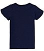 Color:Navy - Image 2 - Big Girls 7-16 Short Sleeve Guess Graphic T-Shirt