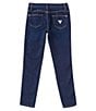 Color:Blue - Image 2 - Big Girls 7-16 Skinny-Fit Five-Pocket Jeans