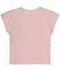 Color:Pink - Image 2 - Big Girls 7-16 Sleeveless Guess Malibu California T-Shirt