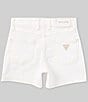 Color:White - Image 2 - Big Girls 7-16 Strass Rhinestone Denim Shorts