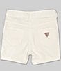 Color:Ivory - Image 2 - Big Girls 7-16 Stretch Bull Denim Shorts