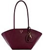 Guess Bolena Shoulder Satchel, Color:Wine - Image 1