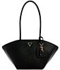Guess Bolena Shoulder Satchel, Color:Black - Image 1