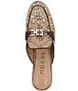 Guess Bommiyaa Logo Print Rhinestone Hardware Mules - Image 4