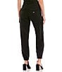 Color:Jet Black - Image 2 - Bowie High Rise Cargo Chino Pants