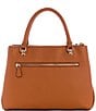 Guess Calebra Status Satchel Bag, Color:Cognac - Image 2