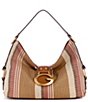 Guess Camden Canvas Stripe Shoulder Bag - Image 1