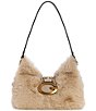 Guess Camden Mini Faux Fur Hardware Shoulder Bag - Image 1