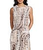 Guess Claire Smocked Crew Neck Tank Top - Image 1