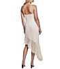 Guess Claudia Eyelet Embroidered Floral Overlay Asymmetric Hem Dress - Image 2
