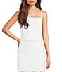 Guess Delilah Sleeveless Crocheted Lace Coordinating Top, Color:Pure White - Image 1
