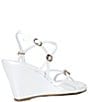 Guess Devve Patent Logo Hardware Wedge Dress Sandals - Image 2