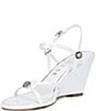 Guess Devve Patent Logo Hardware Wedge Dress Sandals - Image 6
