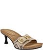 Guess Dexta Snake Print Buckled Slide Sandals - Image 1