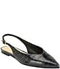 Guess Dorazio Croco Embossed Slingback Flats - Image 1