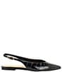 Guess Dorazio Croco Embossed Slingback Flats - Image 2