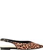 Guess Dorazio Leopard Print Calf Hair Slingback Flats - Image 2
