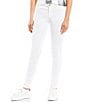 Guess Eco Sexy Curve Mid Rise Skinny Leg Jeans, Color:Optic White Rinse - Image 1