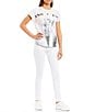 Guess Eco Sexy Curve Mid Rise Skinny Leg Jeans, Color:Optic White Rinse - Image 3
