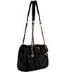 Guess Eda Quilted Flap Shoulder Bag, Color:Black - Image 4