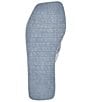 Color:Medium Blue - Image 5 - Edany Logo Print Platform Wedge Thong Sandals