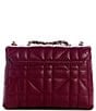 Guess Giully Mini Quilted Chain Strap Crossbody Bag, Color:Burgundy - Image 2