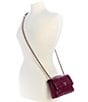 Guess Giully Mini Quilted Chain Strap Crossbody Bag, Color:Burgundy - Image 5