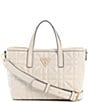 Guess Edita Mini Tote Bag, Color:Stone - Image 1