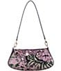 Guess Elsie Sequin Floral Shoulder Bag, Color:Amethyst Multi - Image 2
