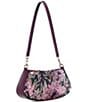 Guess Elsie Sequin Floral Shoulder Bag, Color:Amethyst Multi - Image 4
