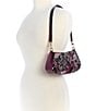 Guess Elsie Sequin Floral Shoulder Bag, Color:Amethyst Multi - Image 5