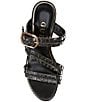 Guess Evana Woven Strappy Platform Wedge Slide Sandals - Image 5