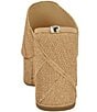 Guess Evenz Raffia Platform Wedge Slides, Light Natural - Image 3