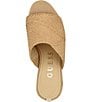 Guess Evenz Raffia Platform Wedge Slides, Light Natural - Image 4