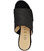 Guess Evenz Raffia Platform Wedge Slides, Black - Image 4