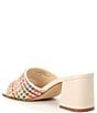Color:Ivory/Multi - Image 3 - Gables3 Rainbow Raffia Woven Slide Sandals
