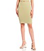 Color:Lost In Thyme - Image 1 - Gaelle Ribbed Knit Pencil Skirt