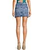 Guess Gaia Denim Mini Skirt, Color:Evening Joy - Image 2
