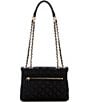 Guess Giully 2 Compartments Convertible Flap Crossbody Bag, Color:Black - Image 2
