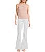 Guess Guendalina Sleeveless Round Neck Rib-Knit Top, Color:Pink Pearl - Image 3
