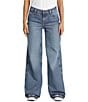 Guess Guess Jeans Mid Rise Wide Leg Jeans, Color:Medium Used Wash - Image 1