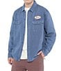 Guess Guess Originals Vintage Patch Work Shirt, Color:Pennant Blue Multi - Image 1