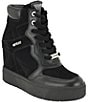 Guess Guilley Hidden Wedge Platform Sneaker Booties - Image 1