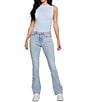 Color:Tracer Wash - Image 4 - High Rise Flare Jeans