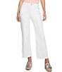 Color:Pure White - Image 1 - High Rise Wide Leg Jeans