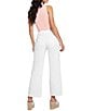 Color:Pure White - Image 4 - High Rise Wide Leg Jeans