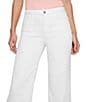 Color:Pure White - Image 5 - High Rise Wide Leg Jeans